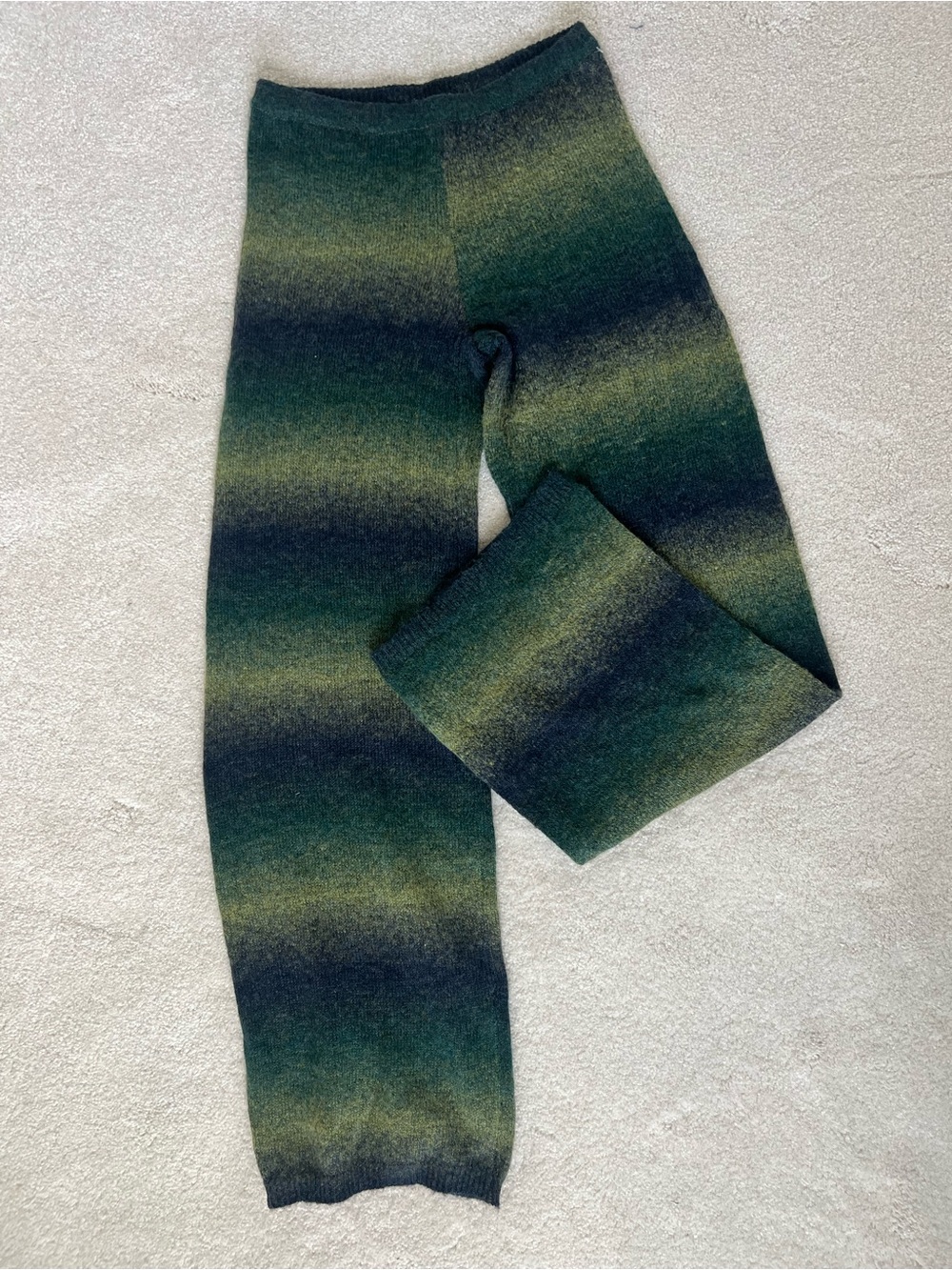 NA-KD Green Ombre Knit Pants